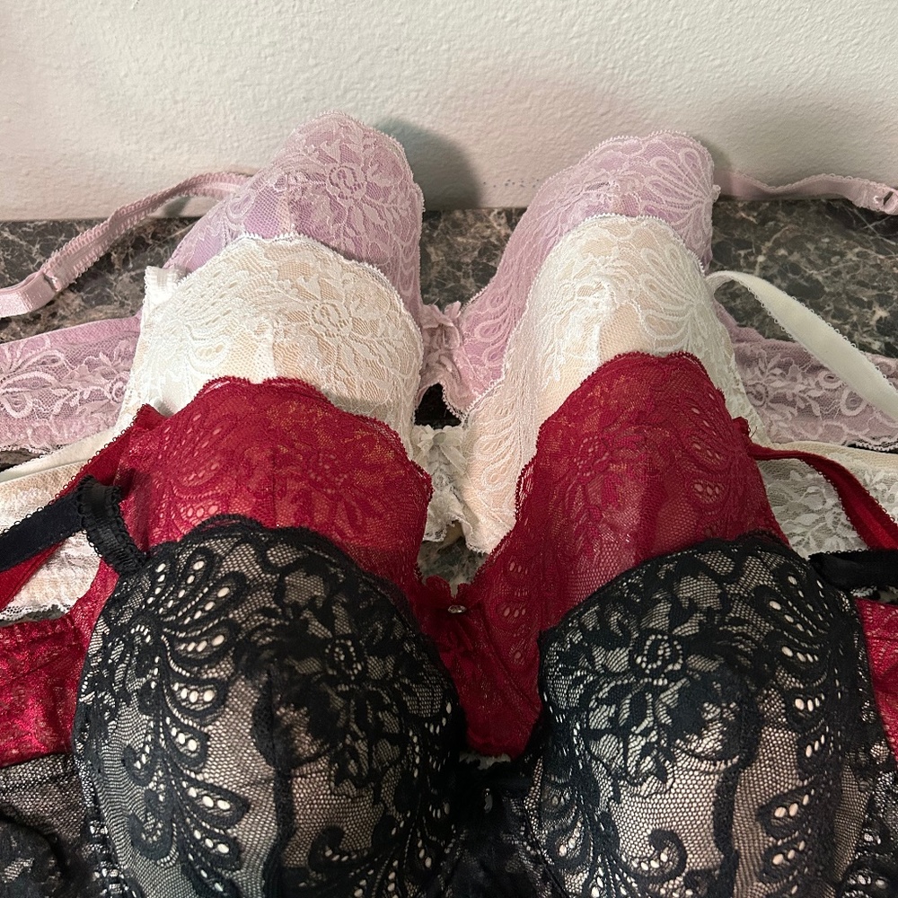 Bundle of lightly used Le Mystere bras-These are beautiful bras. I changed sizes